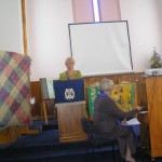 Speaking at the service